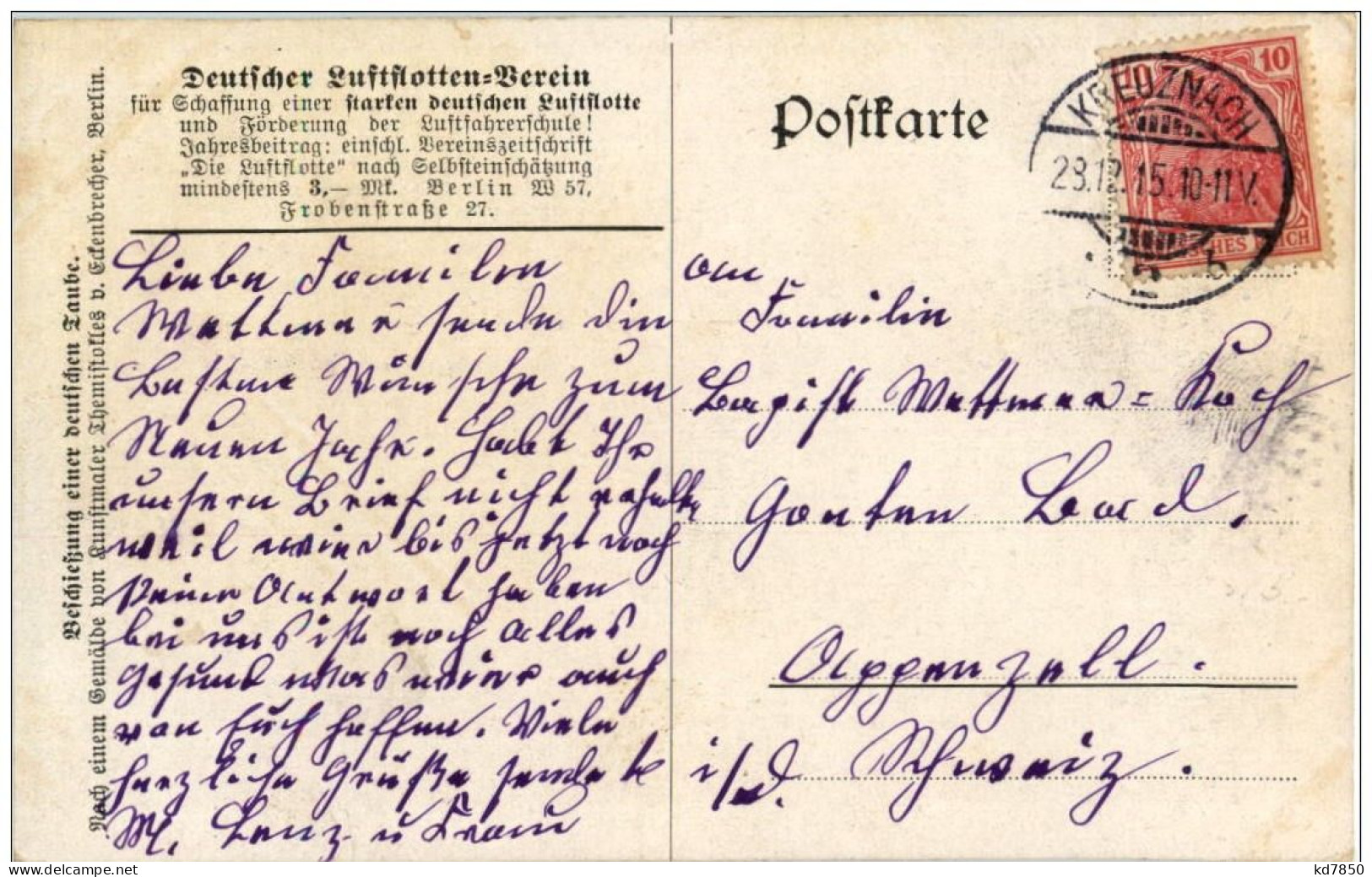 Beschiessung Einer Deutschen Taube - Weltkrieg 1914-18