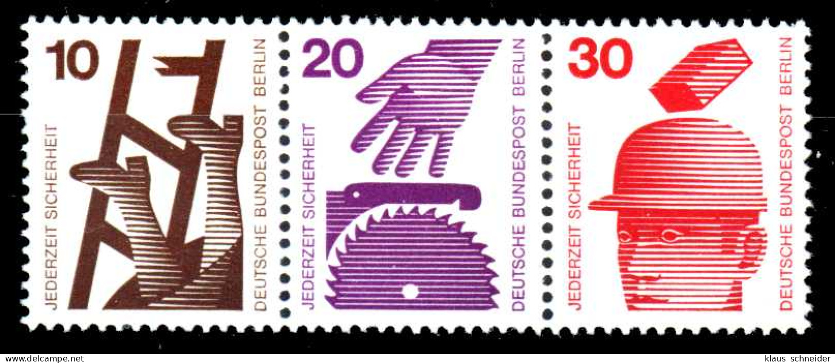 BERLIN ZUSAMMENDRUCK Nr W47 Postfrisch 3ER STR X236F7E - Zusammendrucke
