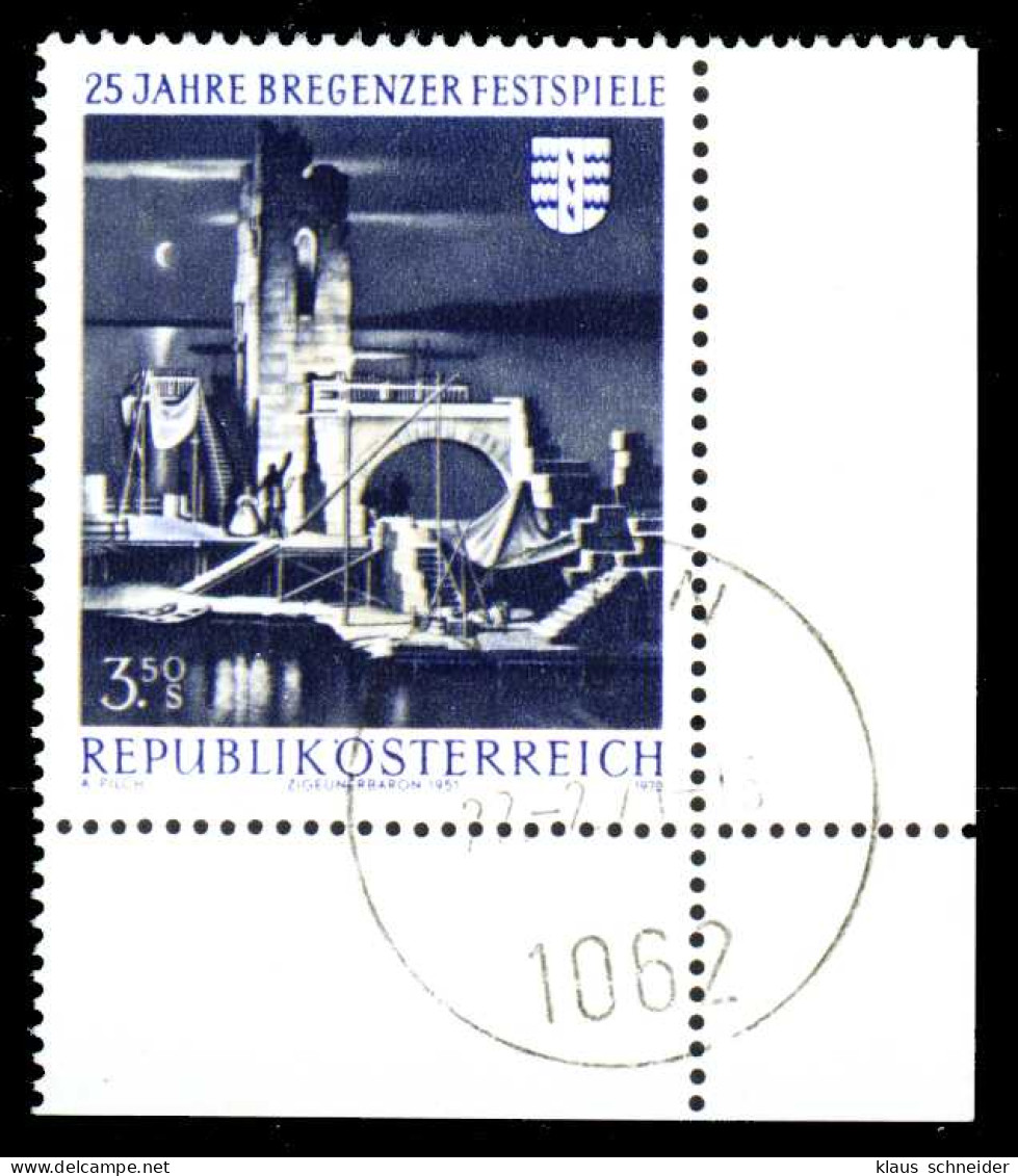 ÖSTERREICH 1970 Nr 1334 Zentrisch Gestempelt ECKE-URE X36BEDA - Used Stamps