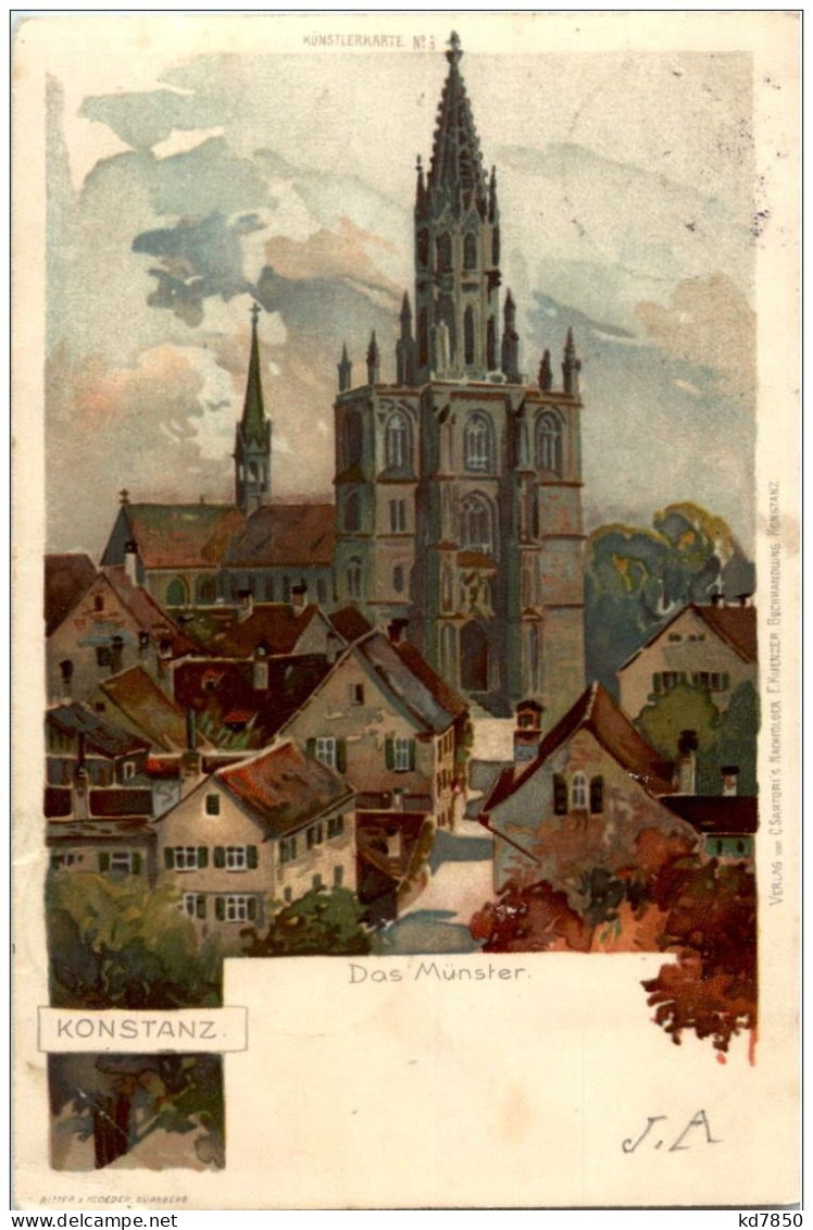 Konstanz - Das Münster - Litho - Konstanz