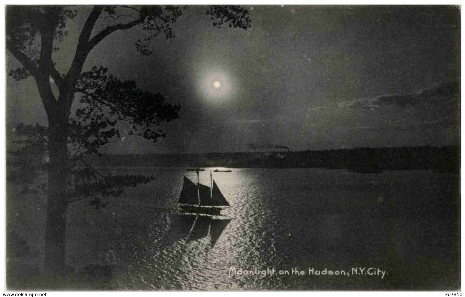 New York - Moonlight On The Hudson - Other & Unclassified