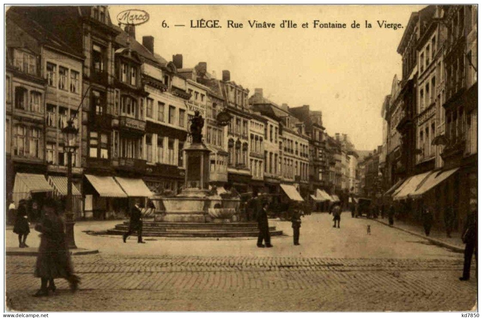 Liege - Rue Vinave D Ile Fontaine De La Vierge - Liege