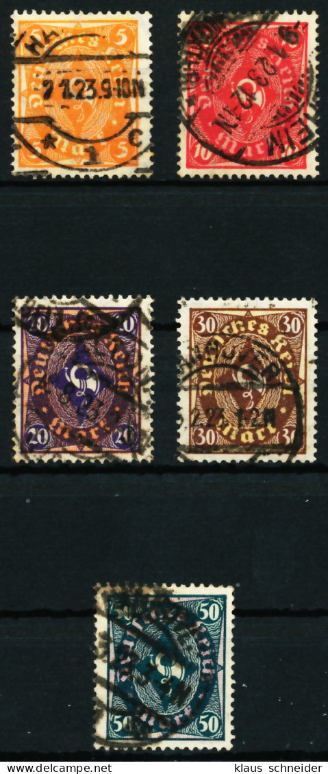 D-REICH INFLA Nr 205-209 Zentrisch Gestempelt X69BA86 - Used Stamps