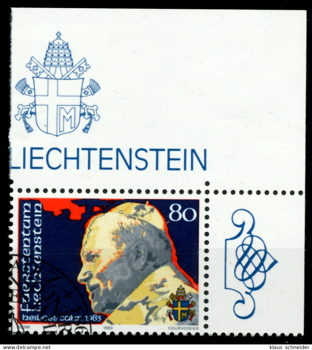 LIECHTENSTEIN 1983 Nr 830 Gestempelt ECKE-ORE X6E6912 - Used Stamps