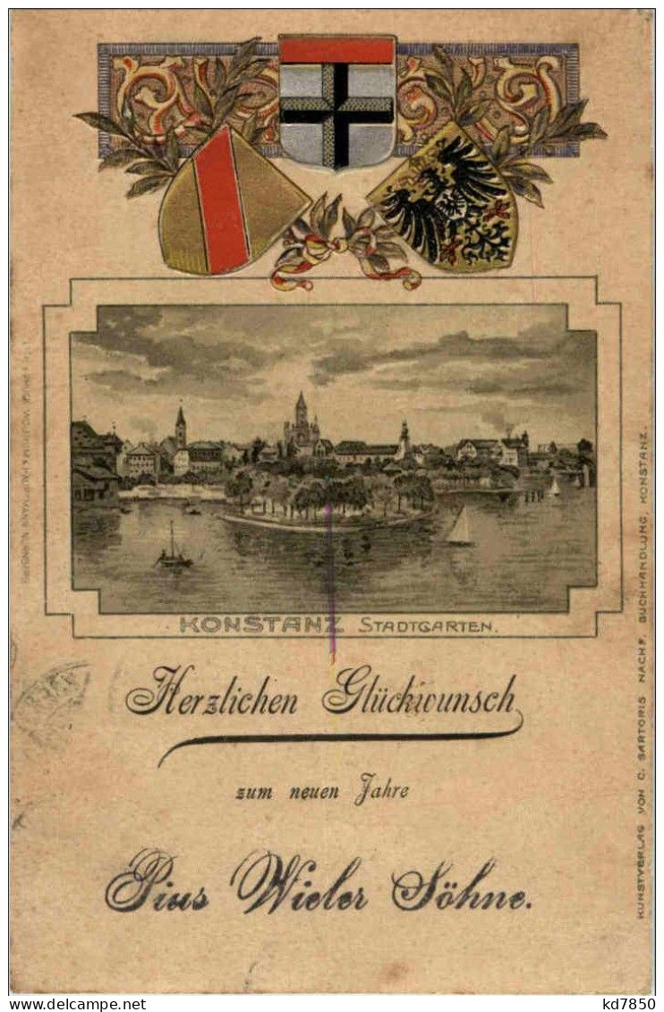 Konstanz Stadtgarten - Prägekarte - Konstanz