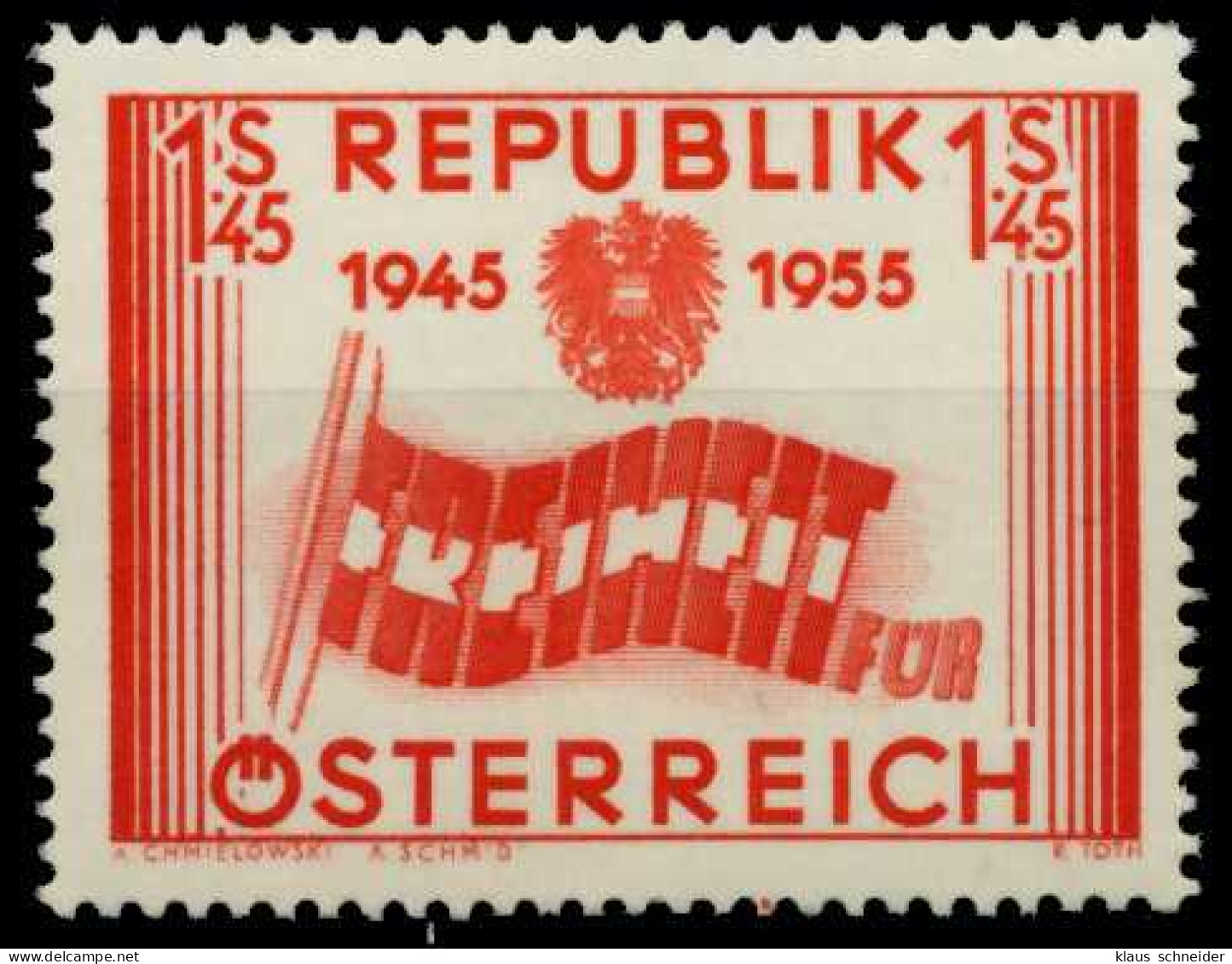 ÖSTERREICH 1955 Nr 1014 Postfrisch X7FE0F2 - Unused Stamps