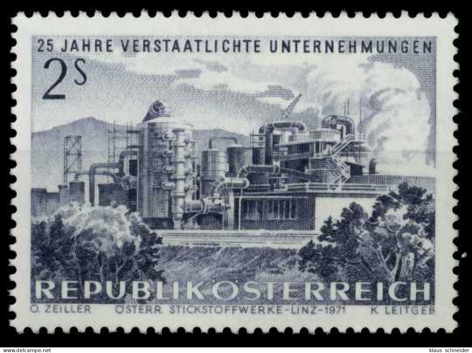 ÖSTERREICH 1971 Nr 1374 Postfrisch S5AD98E - Unused Stamps