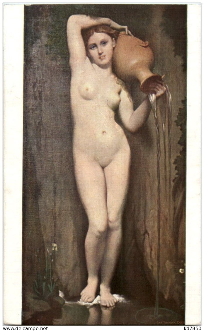 Salon De Paris - Jean August Dom. Ongres - Die Quelle - Erotik Nackt - Other & Unclassified