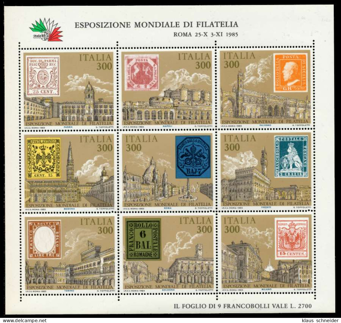 ITALIEN Nr 1945KB-1953KB Postfrisch Ungebraucht KLEINBG S043DE6 - Unclassified