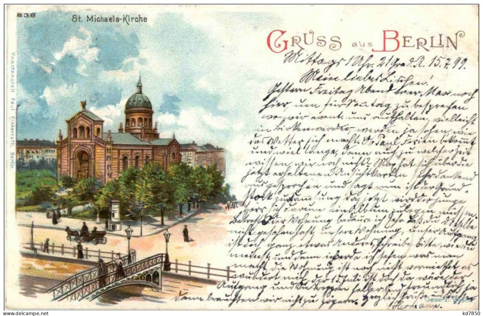 Gruss Aus Berlin - Litho - Sonstige & Ohne Zuordnung