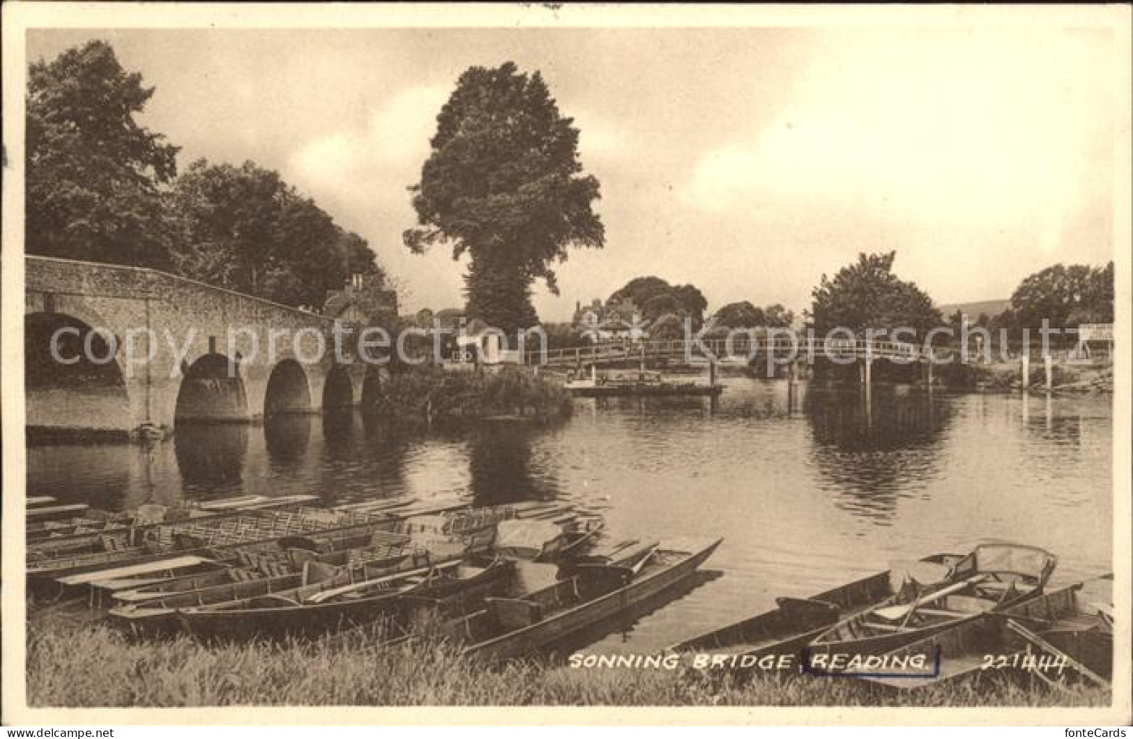 11777816 Reading Sonning Bridge Valentine's Post Card Reading - Other & Unclassified