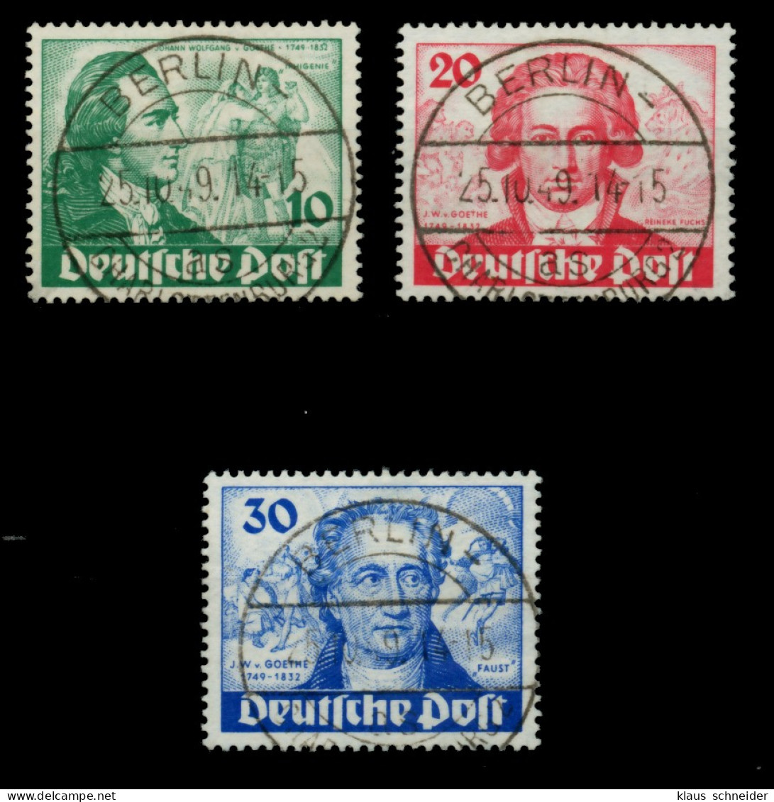 BERLIN 1949 Nr 61-63 Zentrisch Gestempelt X6E0CD6 - Oblitérés