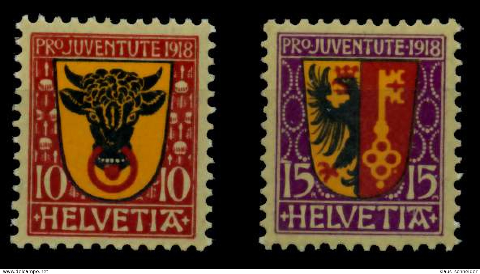 SCHWEIZ PRO JUVENTUTE Nr 143-144 ** UNGEBRAUCHT X73CE2E - Unused Stamps
