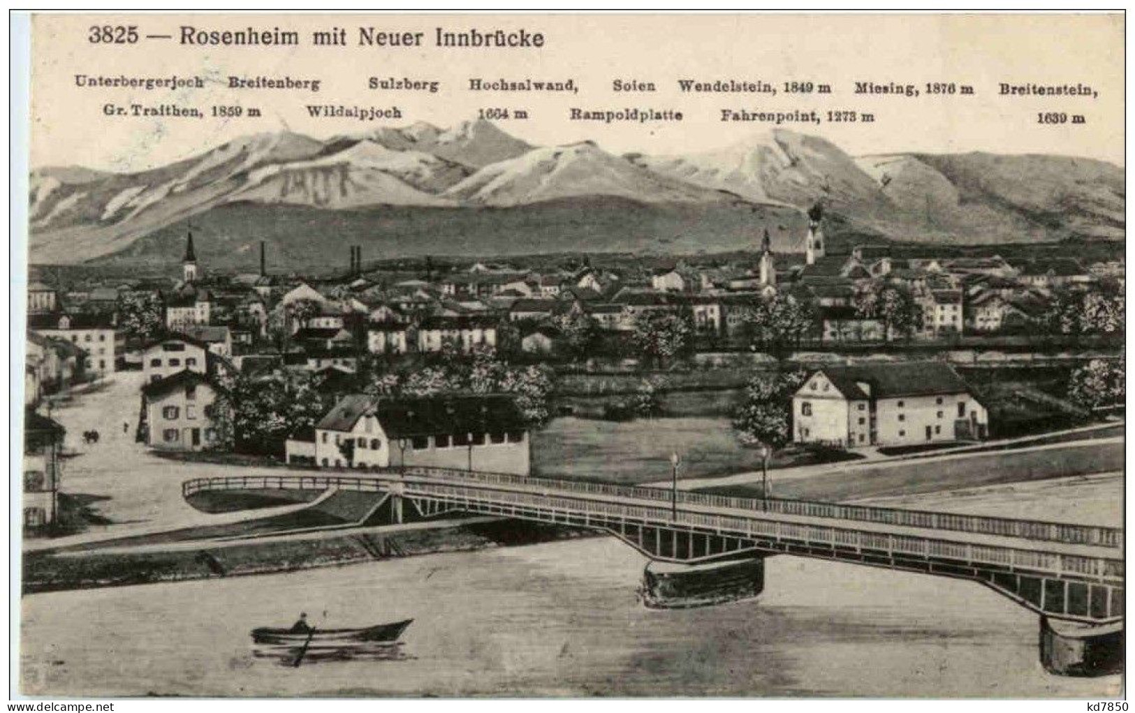 Rosenheim Mit Neuer Innbrücke - Rosenheim