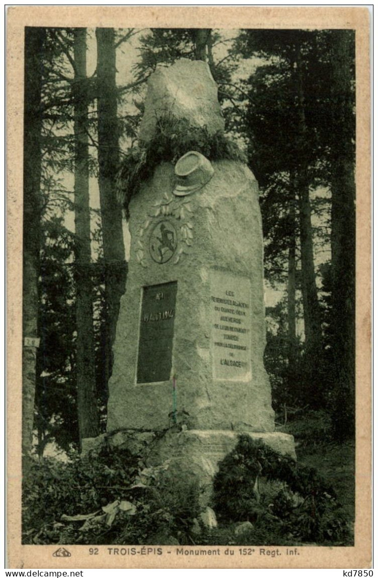 Trois Epis - Drei Ähren - Monument Du 152 Regt Inf - Trois-Epis