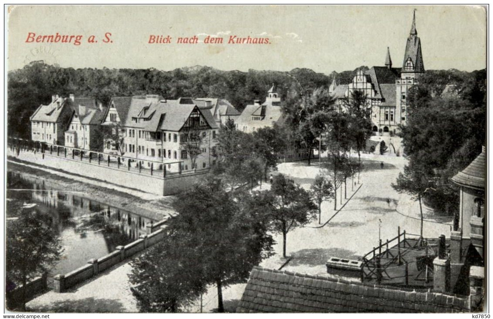 Bernburg A S. Blick Nach Dem Kurhaus - Bernburg (Saale)