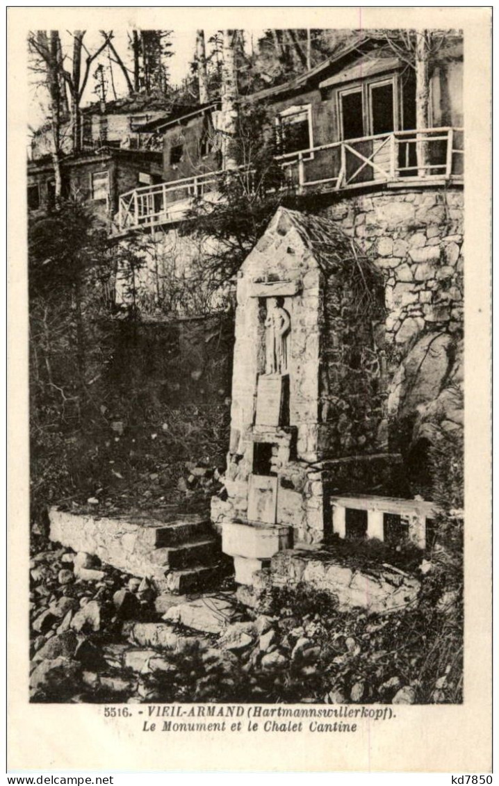 Vieil Armand - Hartmannswillerkopf - Le Monument Et Le Chalet Cantine - Sonstige & Ohne Zuordnung