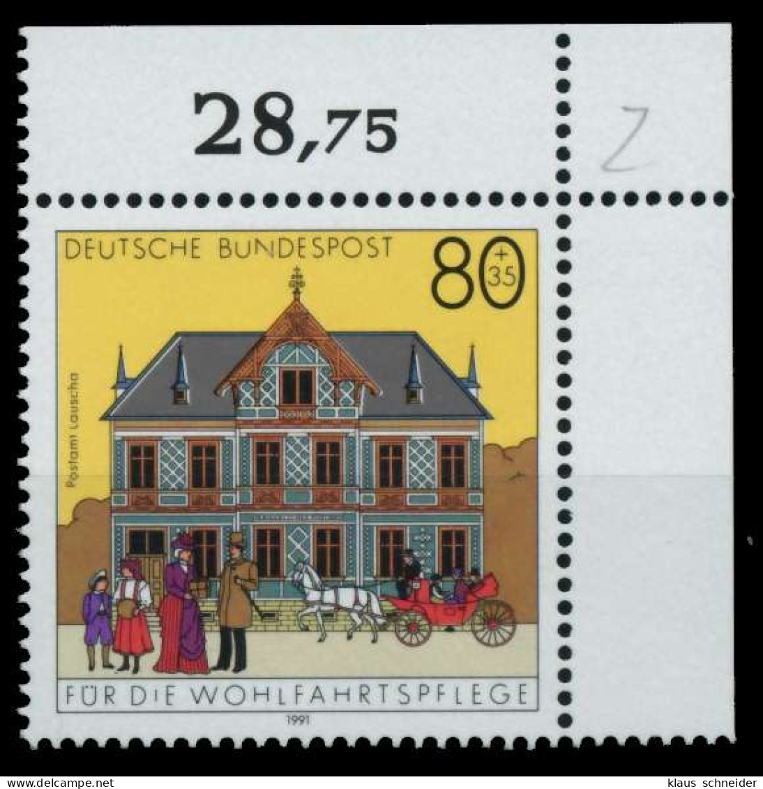 BRD 1991 Nr 1566 Postfrisch ECKE-ORE X76CE76 - Ungebraucht