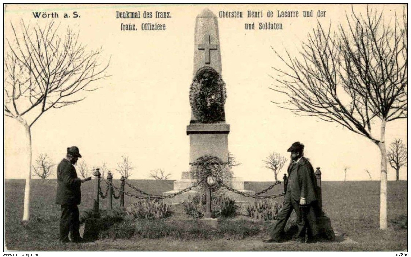Woerth Sur Sauer - Denkmal Des Franz. Obersten Henri De Lacarre - Woerth