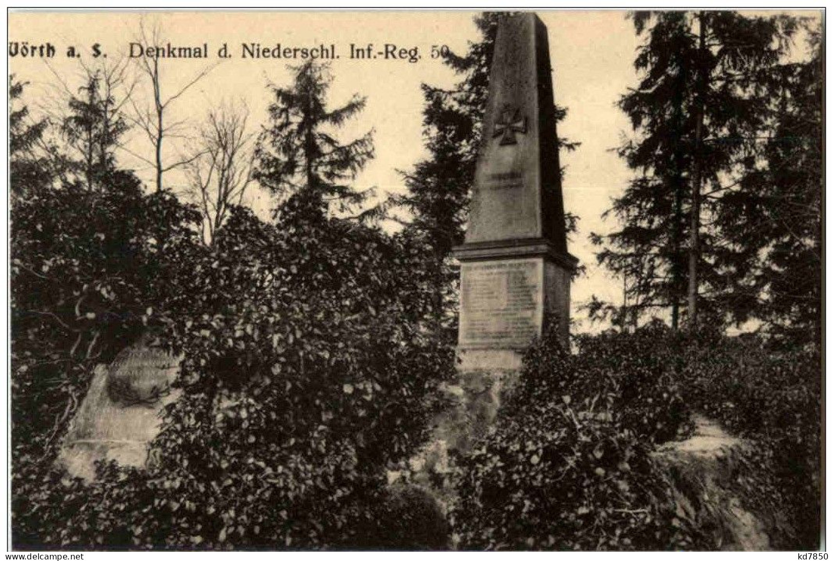 Wörth A Sauer - Denkmal D Niederschl. In Reg 50 - Wörth
