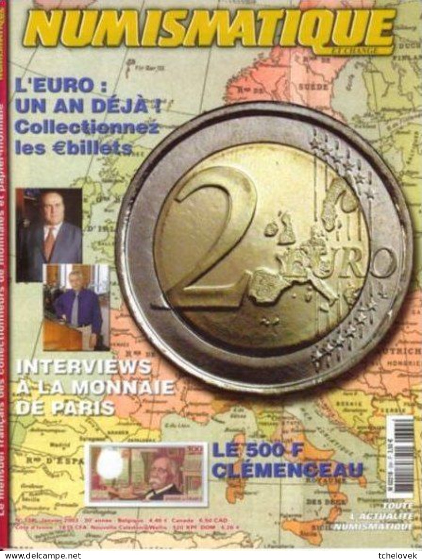 (Livres). Numismatique Et Change Mai 2001 Naissance Du Papier Monnaie...& N° 334 Euro 1 An Déjà - Books & Software
