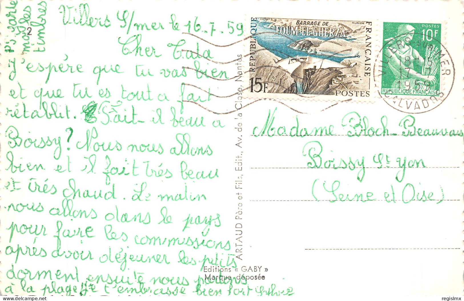14-VILLERS SUR MER-N°2116-F/0219 - Villers Sur Mer