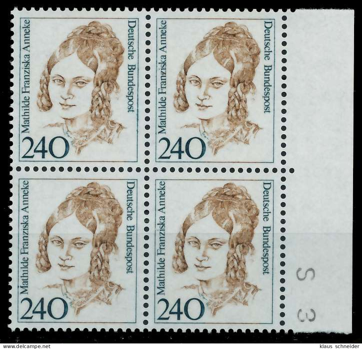 BRD DS FRAUEN Nr 1392 Postfrisch VIERERBLOCK X7D7F7A - Unused Stamps