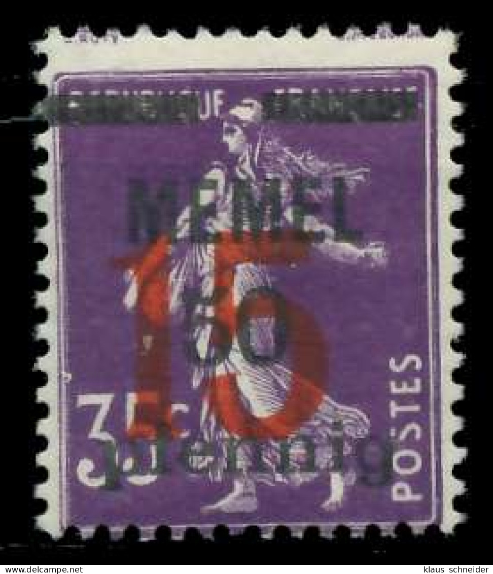 MEMEL 1921 Nr 48 Postfrisch X7D83F6 - Memel (Klaïpeda) 1923