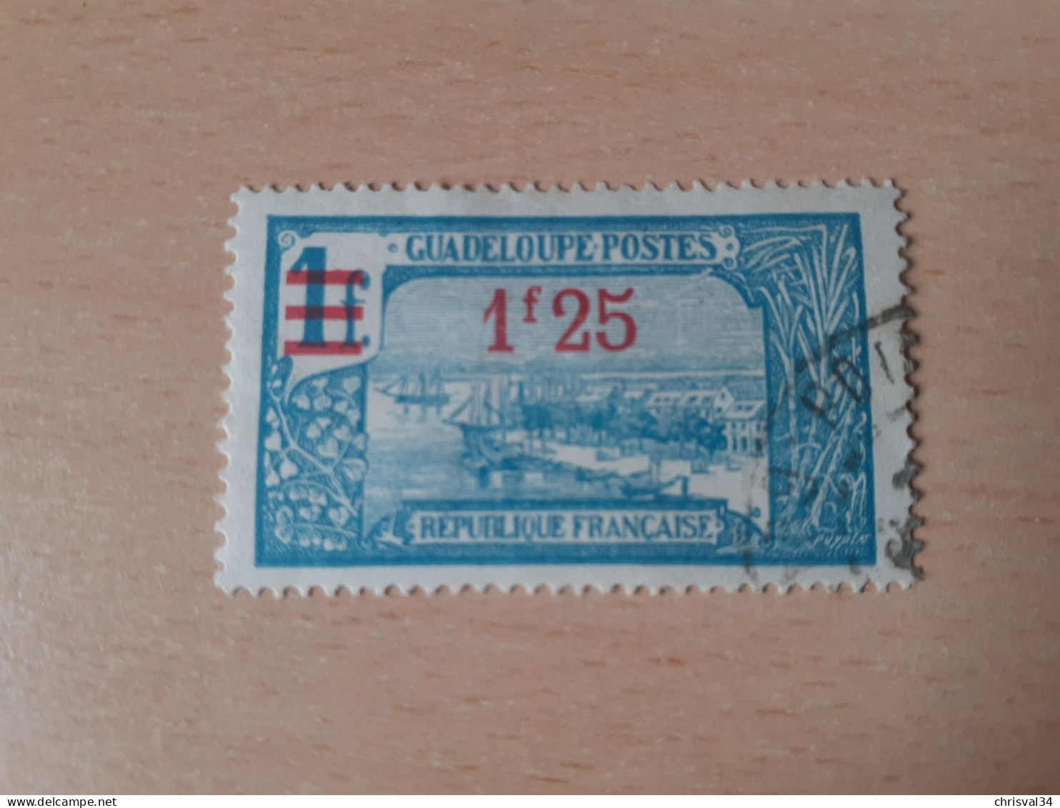 TIMBRE   GUADELOUPE       N  94     COTE  0,75   EUROS  OBLITERE - Usati