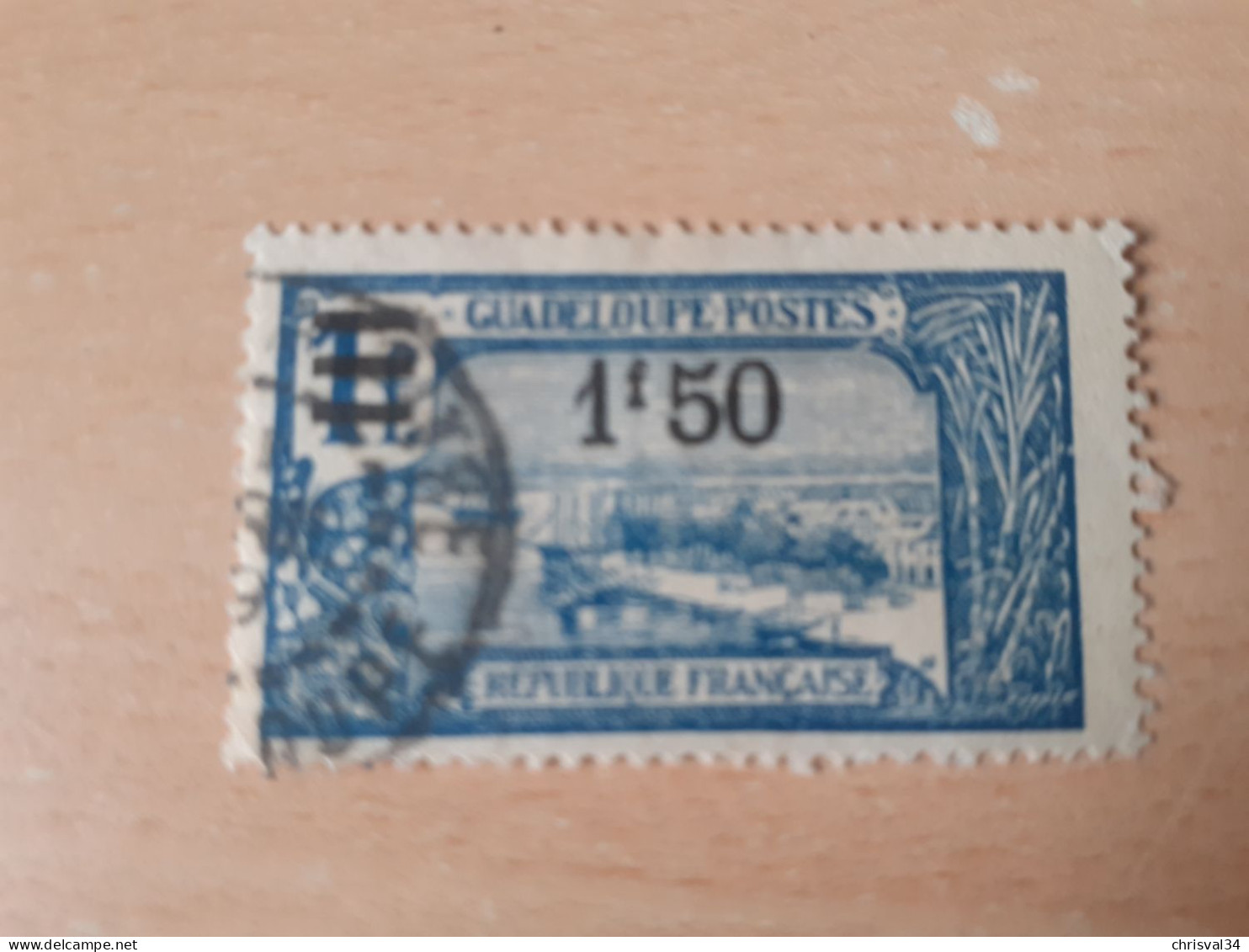 TIMBRE   GUADELOUPE       N  95     COTE  1,50   EUROS  OBLITERE - Gebruikt