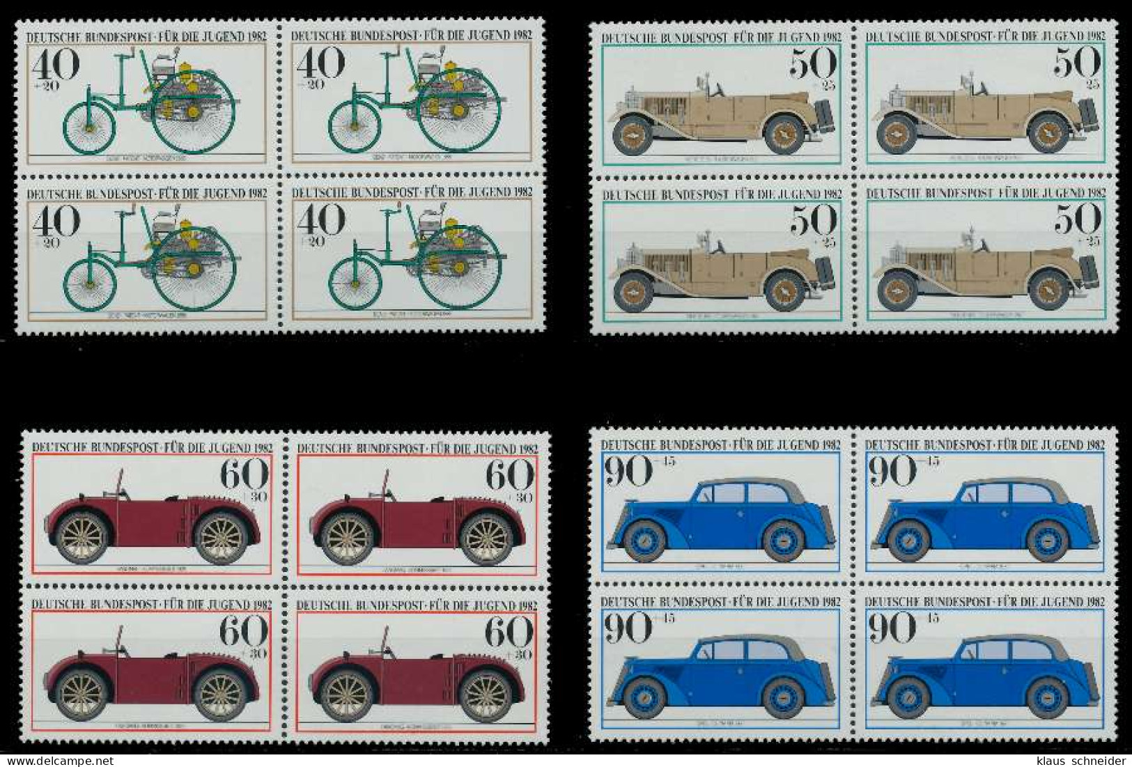 BRD 1982 Nr 1123-1126 Postfrisch VIERERBLOCK X7EC97E - Unused Stamps