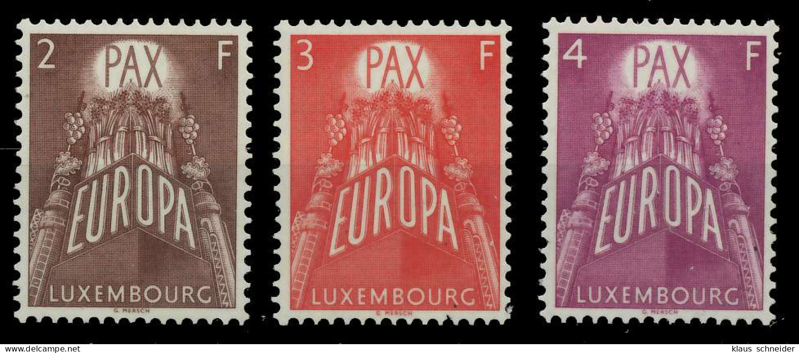 LUXEMBURG 1957 Nr 572-574 Postfrisch X809B42 - Ungebraucht
