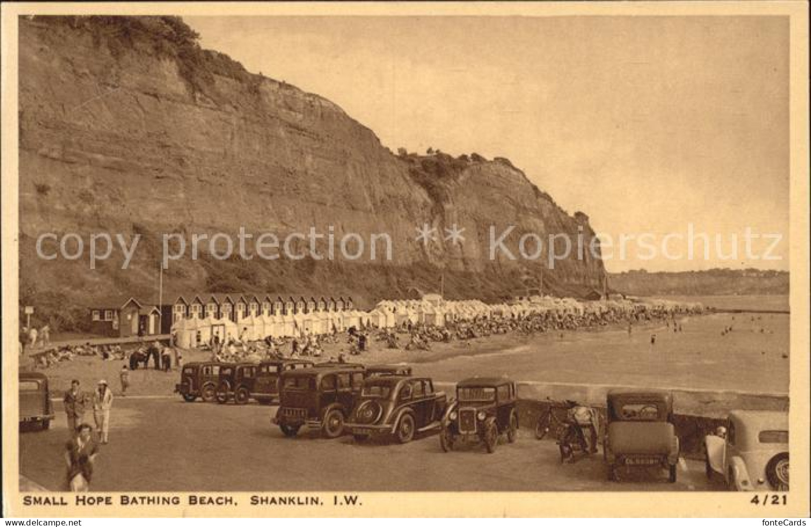 11777682 Shanklin Small Hope Bathing Beach Cliffs Coast Shanklin - Other & Unclassified