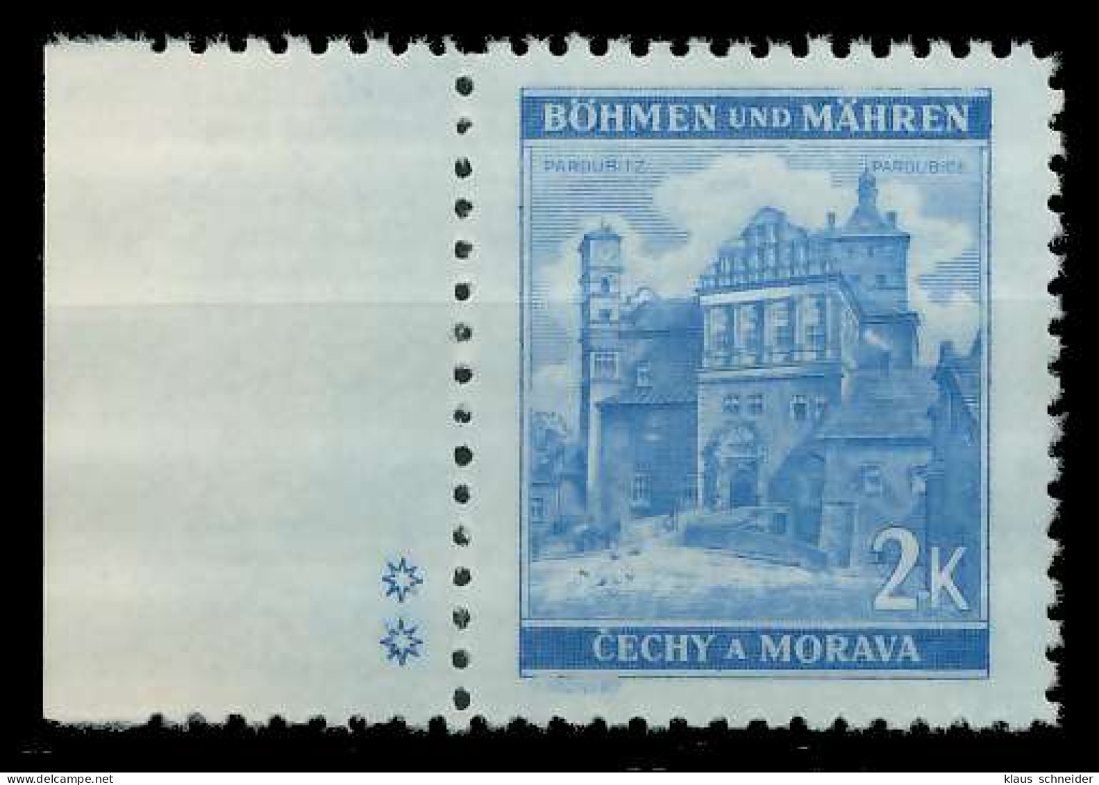 BÖHMEN MÄHREN 1941 Nr 70bPlSt2L Postfrisch X828542 - Ongebruikt