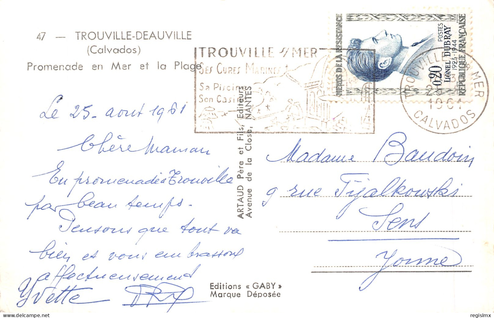 14-TROUVILLE SUR MER-N°2117-E/0151 - Trouville