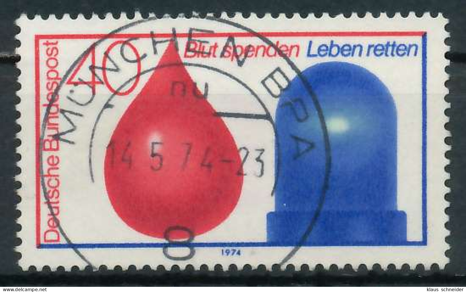 BRD 1974 Nr 797 Zentrisch Gestempelt X8501E6 - Oblitérés