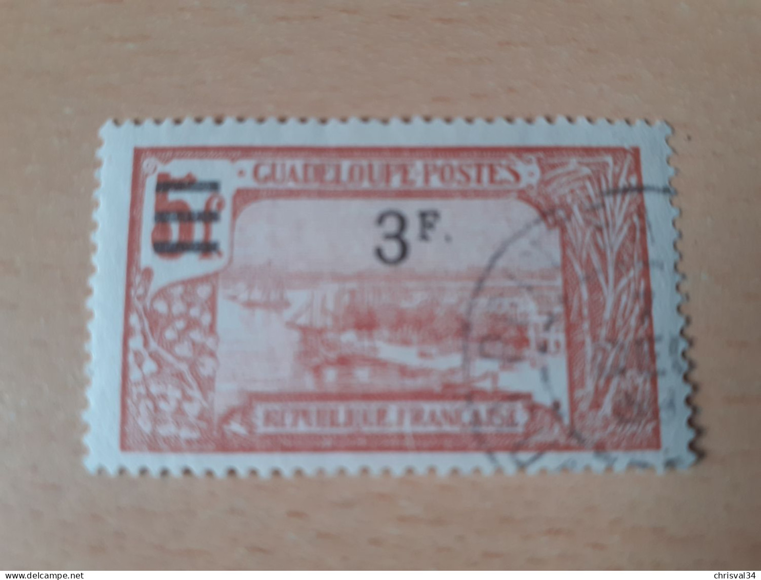 TIMBRE   GUADELOUPE       N  96     COTE  2,00   EUROS  OBLITERE - Gebraucht