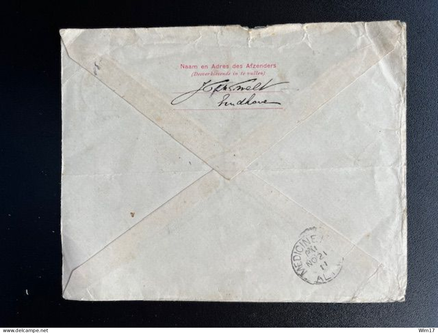 NETHERLANDS 1911 LETTER EINDHOVEN TO MEDICINE HAT CANADA 06-11-1911 NEDERLAND - Cartas & Documentos