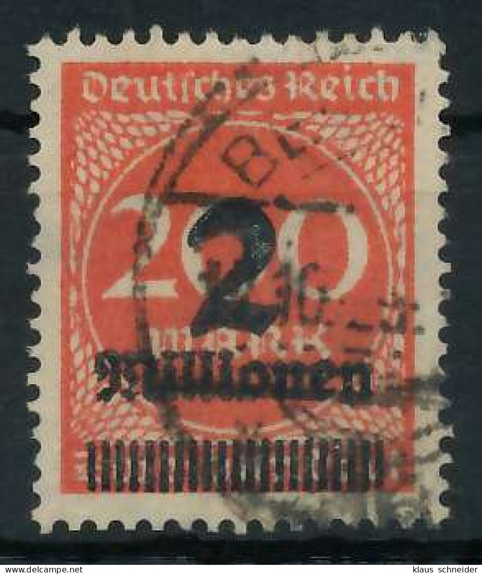 DEUTSCHES REICH 1923 HOCHINFLA Nr 309AWb Gestempelt Gepr X8991AA - Usati