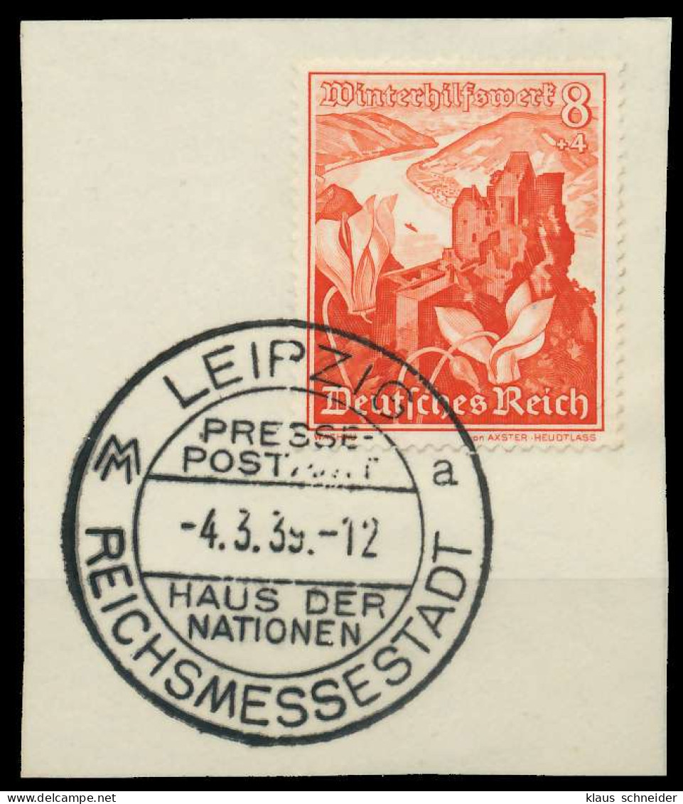 DEUTSCHES REICH 1938 Nr 679 Zentrisch Gestempelt Briefstück X8B02A6 - Gebruikt