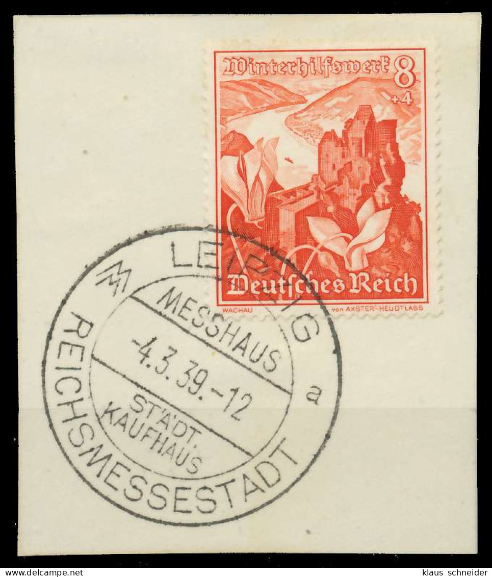 DEUTSCHES REICH 1938 Nr 679 Zentrisch Gestempelt Briefstück X8B02AA - Gebruikt