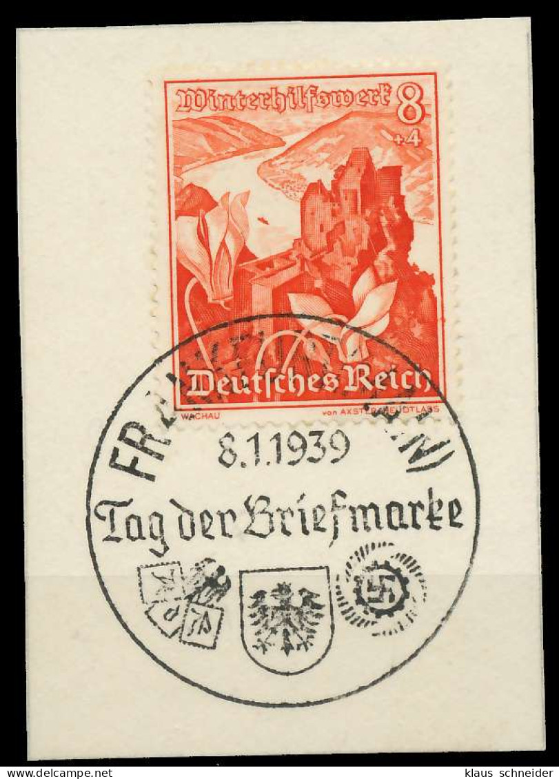 DEUTSCHES REICH 1938 Nr 679 Zentrisch Gestempelt Briefstück X8B02B6 - Gebruikt