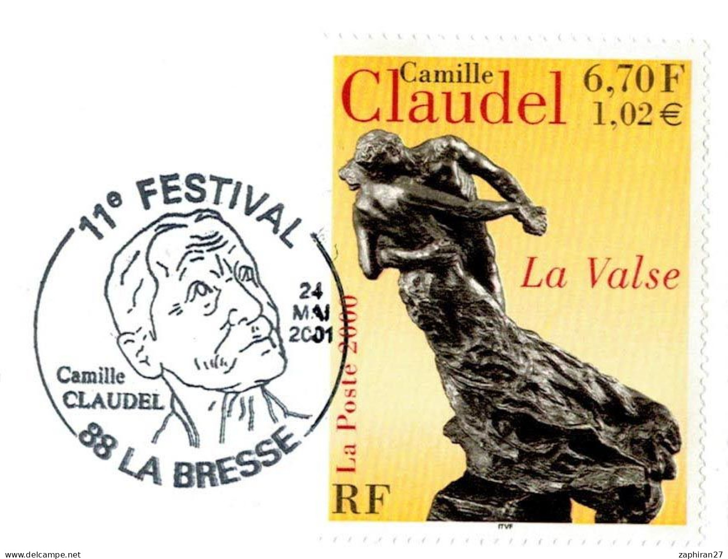 88 LA BRESSE (VOSGES) 11e FESTIVAL CAMILLE CLAUDEL (24-5-2001) #781# - Skulpturen