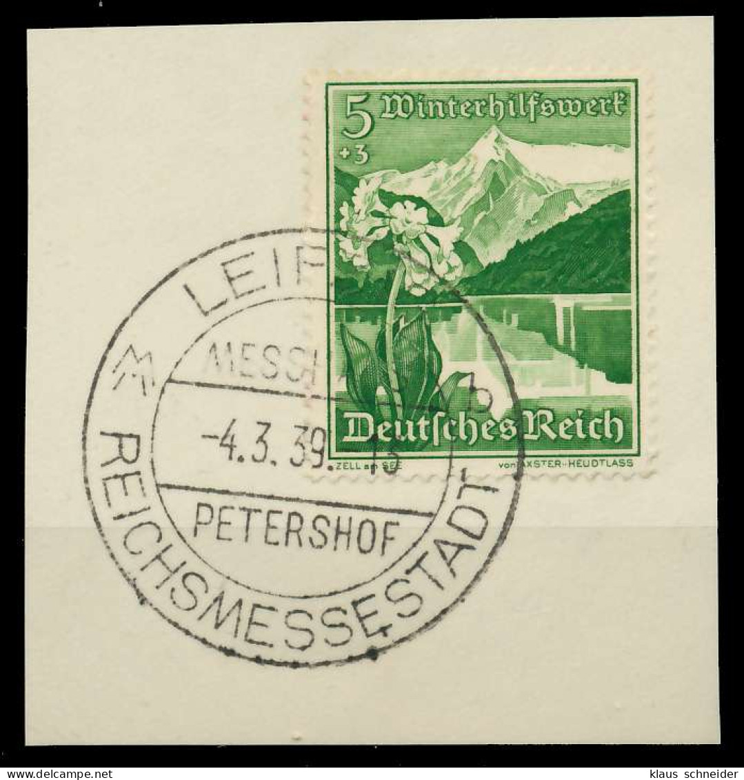DEUTSCHES REICH 1938 Nr 677 Zentrisch Gestempelt Briefstück X8B030A - Gebruikt