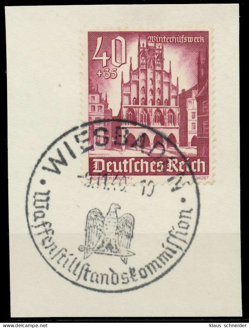 DEUTSCHES REICH 1940 Nr 759 Zentrisch Gestempelt Briefstück X8B03CE - Usados