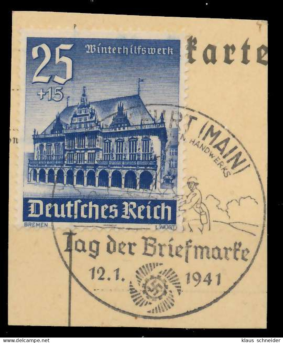 DEUTSCHES REICH 1940 Nr 758 Zentrisch Gestempelt Briefstück X8B03E2 - Gebruikt
