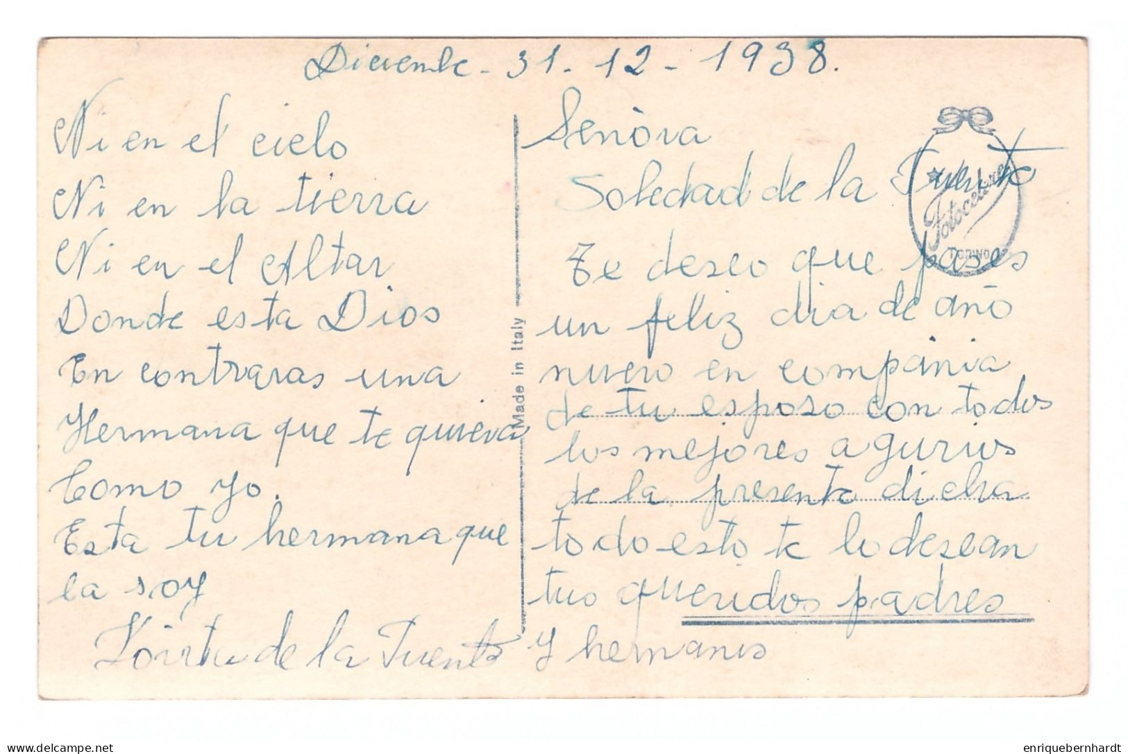 MIL FELICIDADES // RETRATO DE NIÑOS // 1938 - Andere & Zonder Classificatie