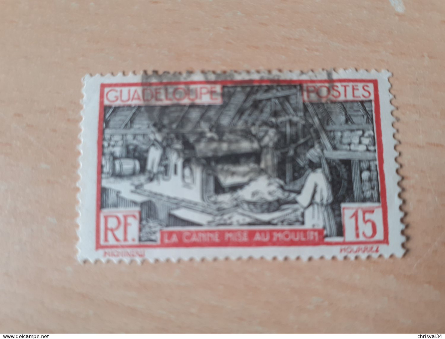 TIMBRE   GUADELOUPE       N  104     COTE  0,50   EUROS  OBLITERE - Used Stamps