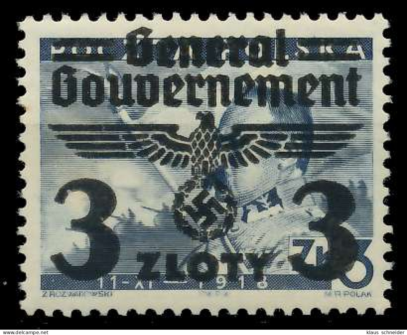 GENERALGOUVERNEMENT Nr 29 Postfrisch X8B514E - Besetzungen 1938-45