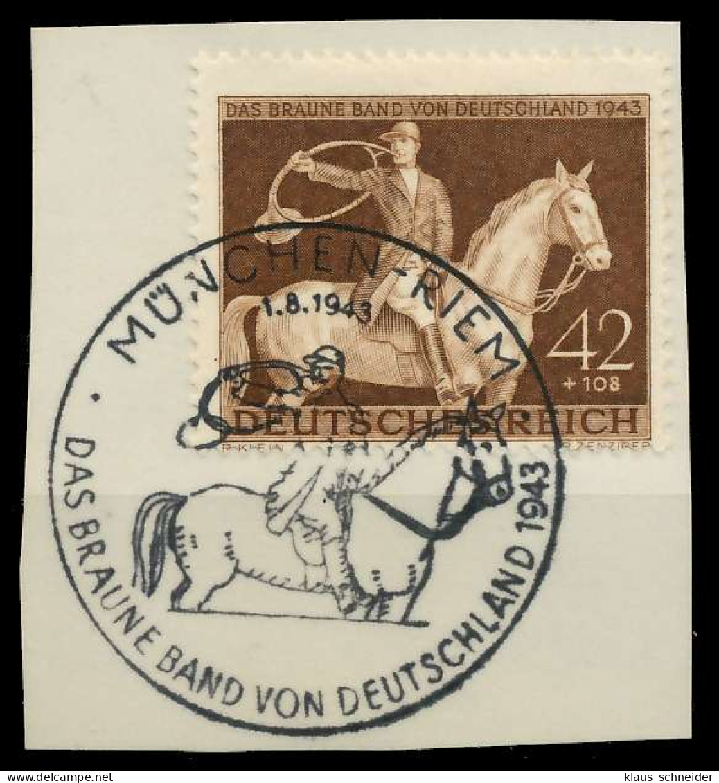 DEUTSCHES REICH 1943 Nr 854 Zentrisch Gestempelt Briefstück X8B5202 - Gebraucht
